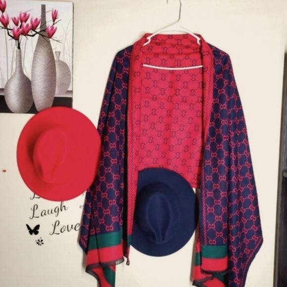Accessories - Reversible large Soft Cozy cashmere/Pashmina